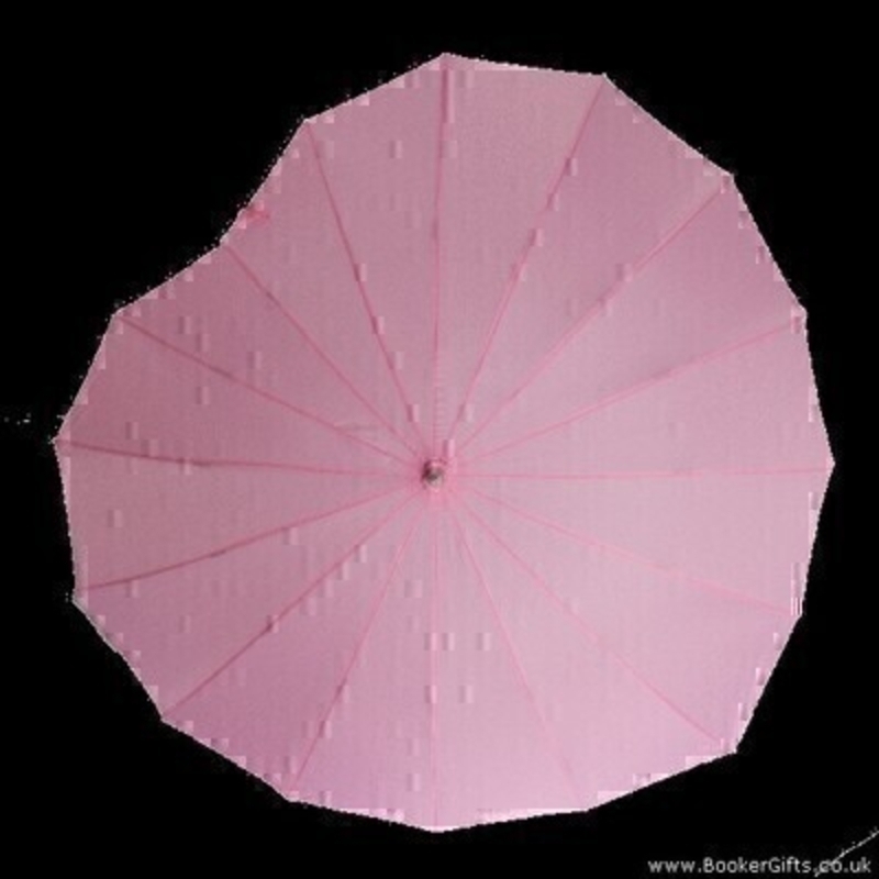 This Pink Heart Stick Umbrella by Boutique is perfect for keeping dry on a rainy day. Featuring a comfy grip handle and heart shaped canopy the fibreglass ribs allow for flexibility in windy conditions.